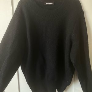 MELITTA BAUMEISTER black mohair sweater
